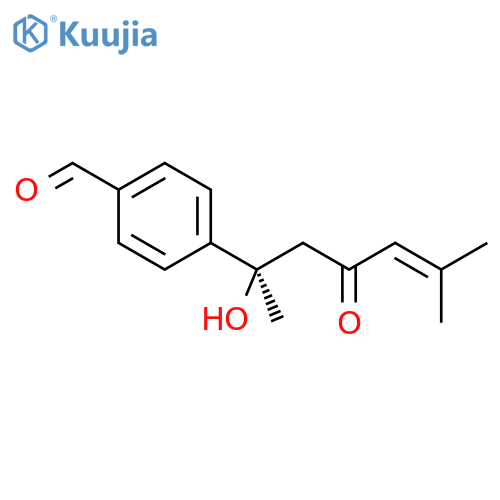 Benzaldehyde,4-[(1R)-1-hydroxy-1,5-dimethyl-3-oxo-4-hexen-1-yl]- structure