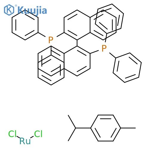 (R)-RuCl(p-cymene)(BINAP)Cl structure