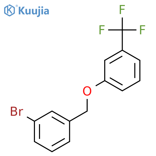 1-Bromo-3-((3-(trifluoromethyl)phenoxy)methyl)benZene structure
