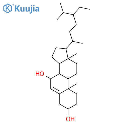 (24R)-24-ethyl-cholest-5-en-3beta,7beta-diol structure
