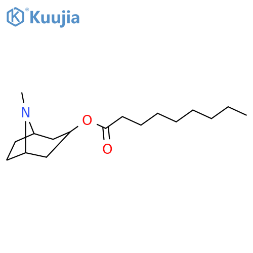 Nonanoic acid,8-methyl-8-azabicyclo[3.2.1]oct-3-yl ester, endo- (9CI) structure