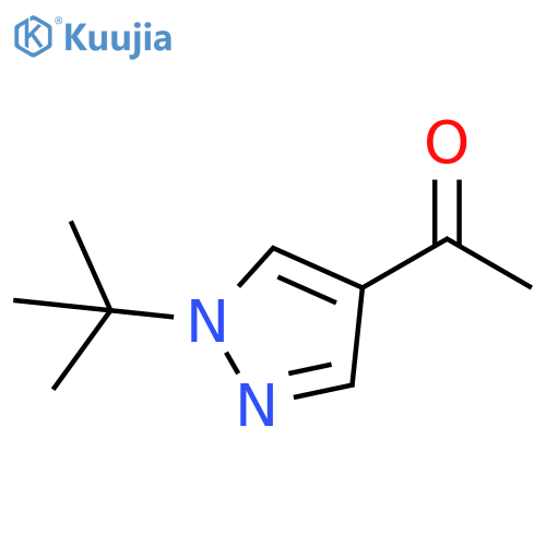 1-(1-tert-butyl-1H-pyrazol-4-yl)ethan-1-one structure