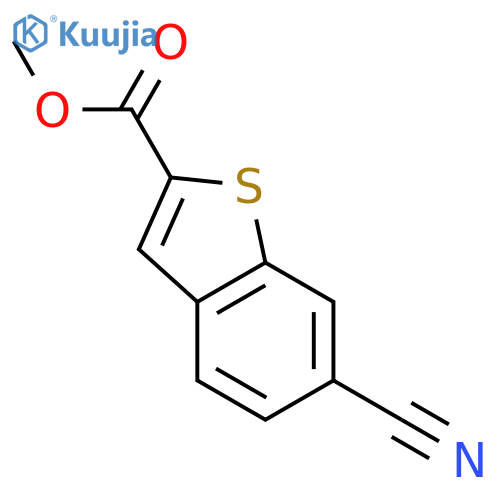 Methyl 6-cyanobenzo[b]thiophene-2-carboxylate structure