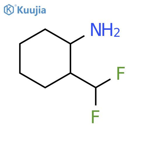 2-(difluoromethyl)cyclohexan-1-amine structure