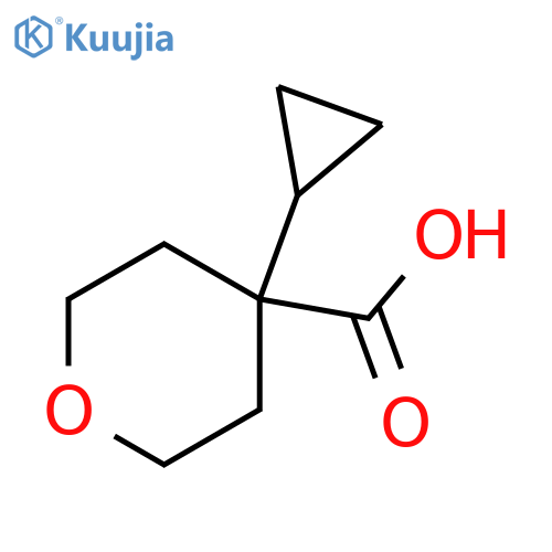 4-cyclopropyloxane-4-carboxylic acid structure