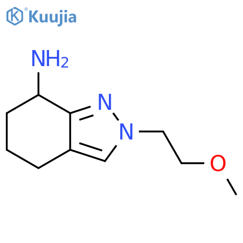 2-(2-methoxyethyl)-4,5,6,7-tetrahydro-2H-indazol-7-amine structure