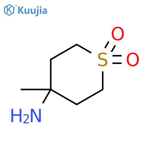 4-methyl-1,1-dioxo-thian-4-amine structure