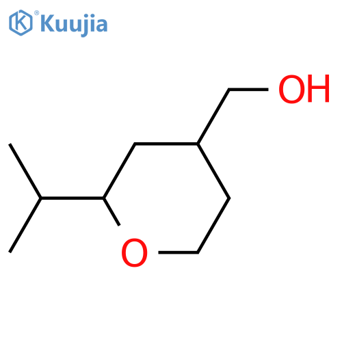2-(propan-2-yl)oxan-4-ylmethanol structure