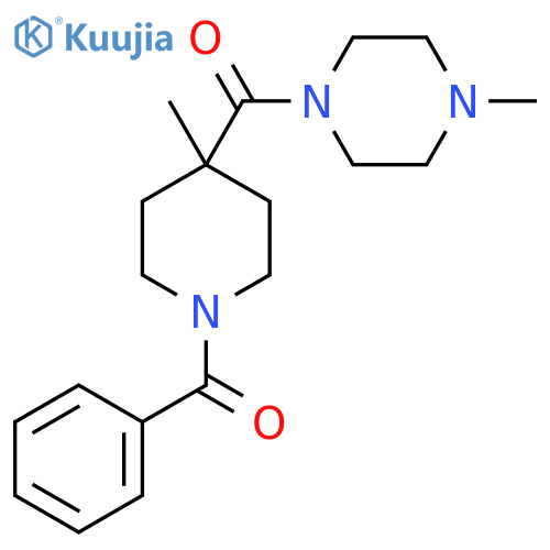 1-(1-Benzoyl-4-methylpiperidine-4-carbonyl)-4-methylpiperazine structure