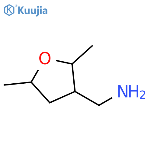 (2,5-dimethyloxolan-3-yl)methanamine structure
