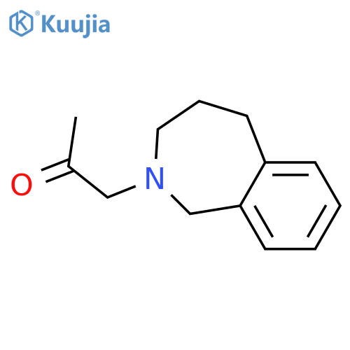1-(2,3,4,5-tetrahydro-1H-2-benzazepin-2-yl)propan-2-one hydrochloride structure