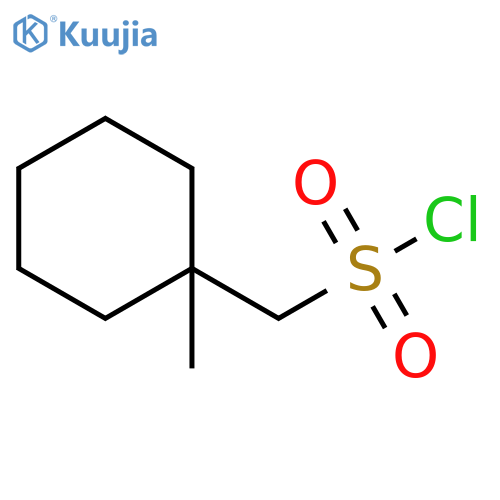 (1-methylcyclohexyl)methanesulfonyl chloride structure