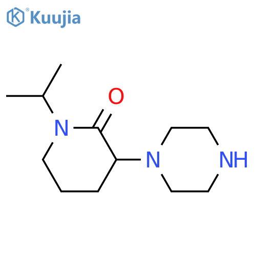 3-(piperazin-1-yl)-1-(propan-2-yl)piperidin-2-one structure