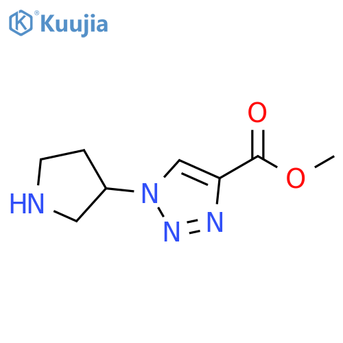 methyl 1-(pyrrolidin-3-yl)-1H-1,2,3-triazole-4-carboxylate structure