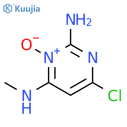 2,4-Pyrimidinediamine, 6-chloro-N4-methyl-, 3-oxide structure