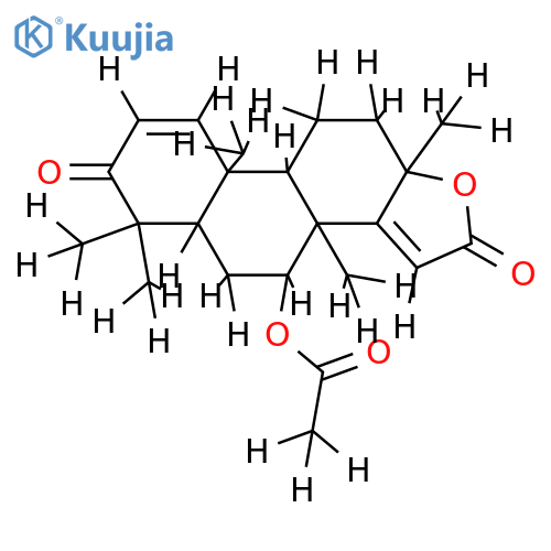 7alpha-Acetoxy-4,4,8-trimethyl-5alpha-(13alphaMe)-17-oxa-androsta-1,14-dien-3,16-dione structure