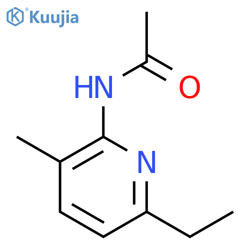Acetamide, N-(6-ethyl-3-methyl-2-pyridinyl)- structure