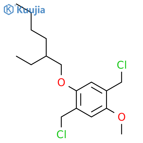 2,5-Bis(chloromethyl)-1-methoxy-4-(2-ethylhexyloxy)benzene structure