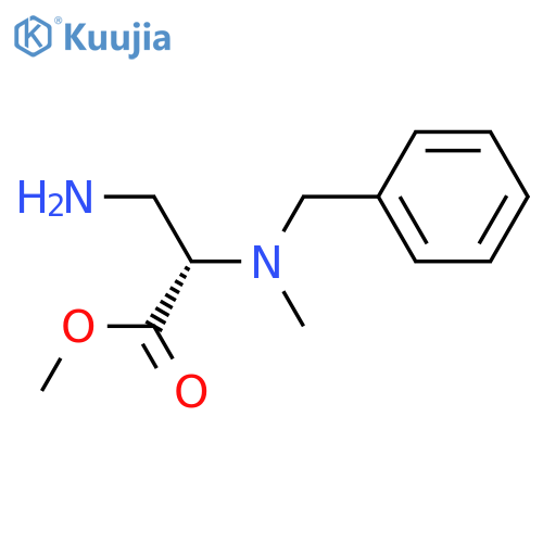 methyl 3-amino-2-benzyl(methyl)aminopropanoate structure