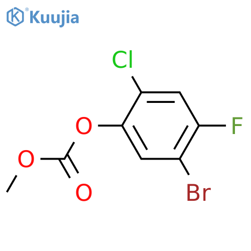 5-bromo-2-chloro-4-fluorophenyl methyl carbonate structure