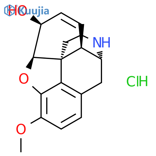 Morphinan-6-ol,7,8-didehydro-4,5-epoxy-3-methoxy-, hydrochloride, (5a,6a)- (9CI) structure