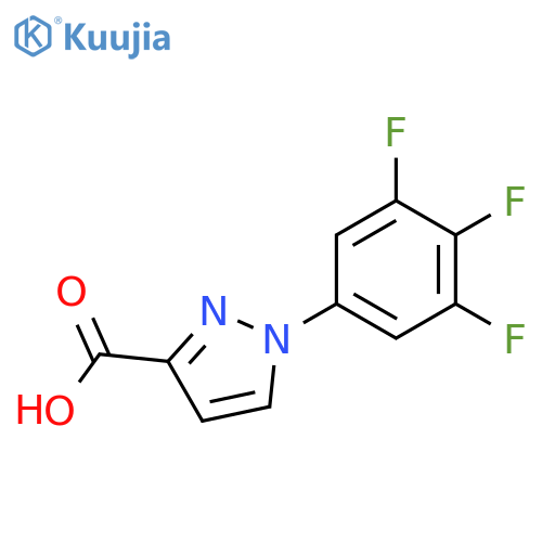 1-(3,4,5-trifluorophenyl)-1H-pyrazole-3-carboxylic acid structure