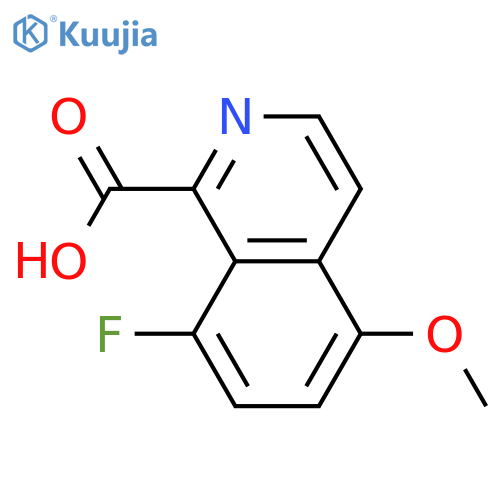 1-Isoquinolinecarboxylic acid, 8-fluoro-5-methoxy- structure