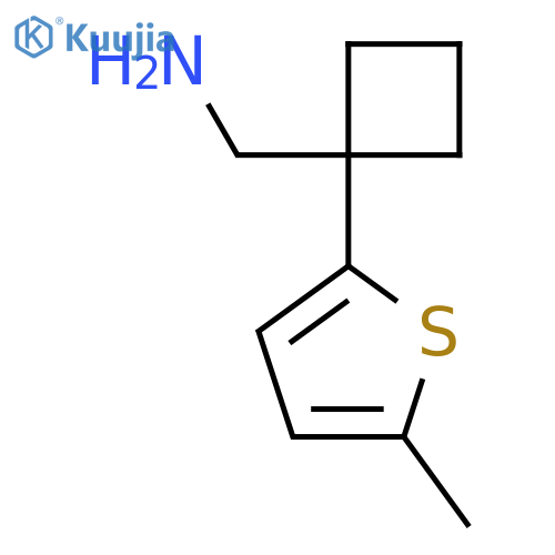 1-(5-methylthiophen-2-yl)cyclobutylmethanamine structure