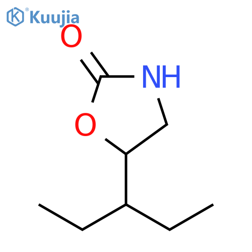 5-(pentan-3-yl)-1,3-oxazolidin-2-one structure