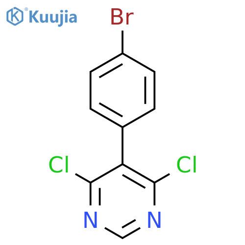 5-(4-broMophenyl)-4,6-dichloropyriMidine structure