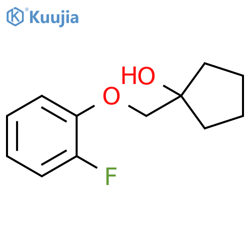 1-(2-Fluorophenoxy)methylcyclopentan-1-ol structure