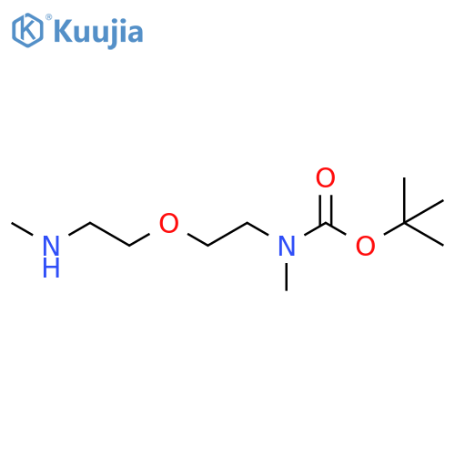 tert-butyl N-methyl-N-{2-[2-(methylamino)ethoxy]ethyl}carbamate structure