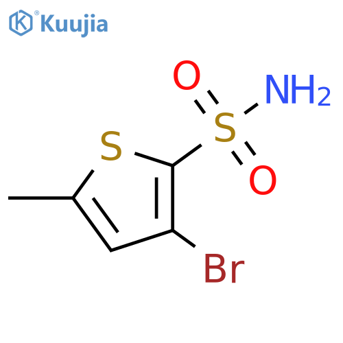 3-bromo-5-methylthiophene-2-sulfonamide structure