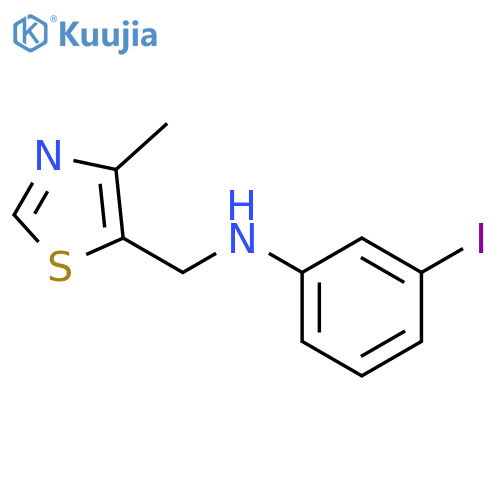 3-iodo-N-(4-methyl-1,3-thiazol-5-yl)methylaniline structure