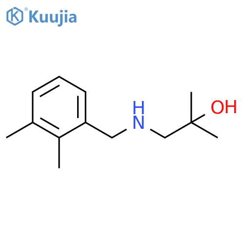 1-{(2,3-dimethylphenyl)methylamino}-2-methylpropan-2-ol structure