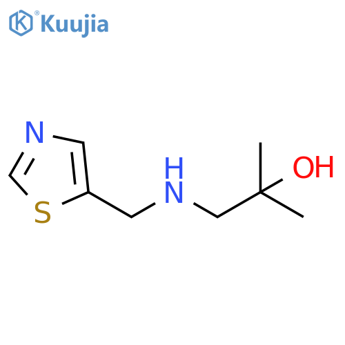 2-methyl-1-{(1,3-thiazol-5-yl)methylamino}propan-2-ol structure