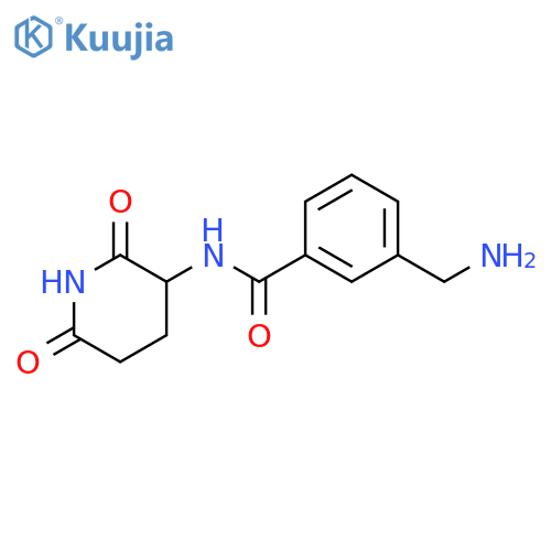 3-(aminomethyl)-N-(2,6-dioxopiperidin-3-yl)benzamide structure