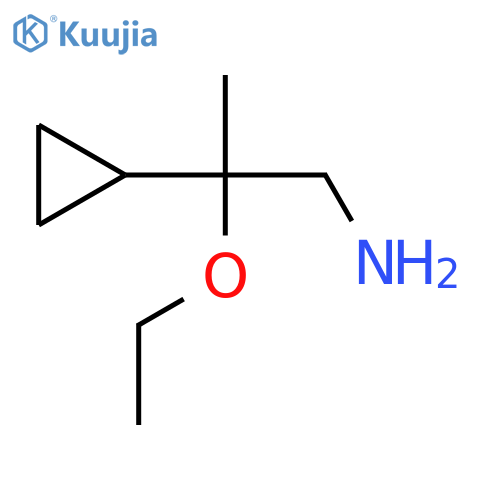 2-Cyclopropyl-2-ethoxypropan-1-amine structure