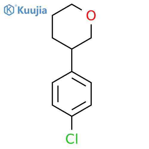 3-(4-chlorophenyl)tetrahydro-2H-Pyran structure