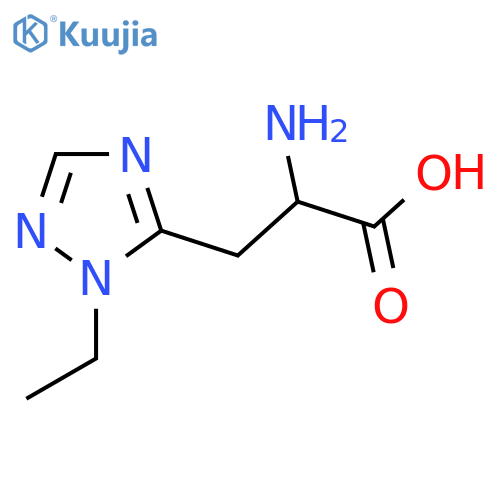 2-amino-3-(1-ethyl-1H-1,2,4-triazol-5-yl)propanoic acid structure
