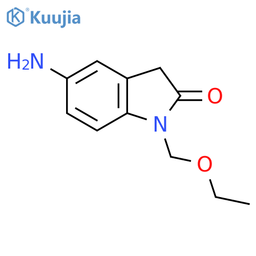 5-amino-1-(ethoxymethyl)-2,3-dihydro-1H-indol-2-one structure