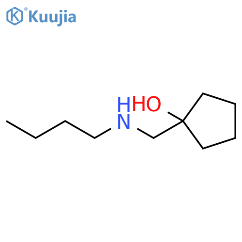 1-[(butylamino)methyl]cyclopentan-1-ol structure