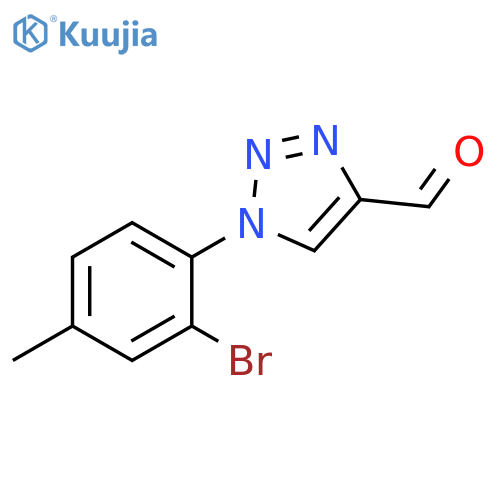 1-(2-bromo-4-methylphenyl)-1H-1,2,3-triazole-4-carbaldehyde structure