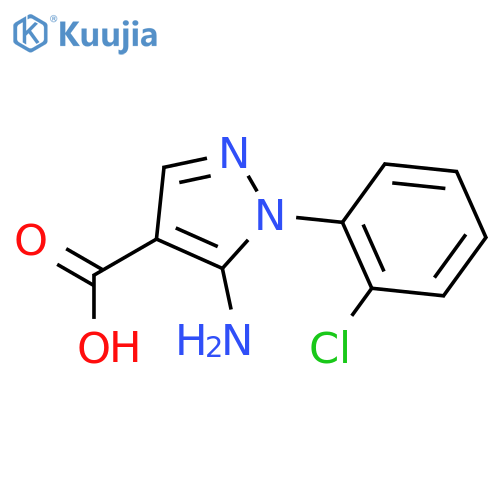 5-Amino-1-(2-chlorophenyl)-1h-pyrazole-4-carboxylic acid structure