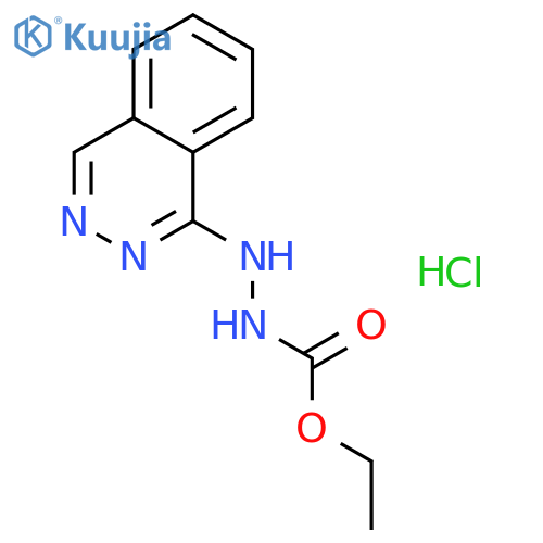 Hydrazinecarboxylicacid, 2-(1-phthalazinyl)-, ethyl ester structure