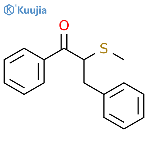 1-Propanone, 2-(methylthio)-1,3-diphenyl- structure