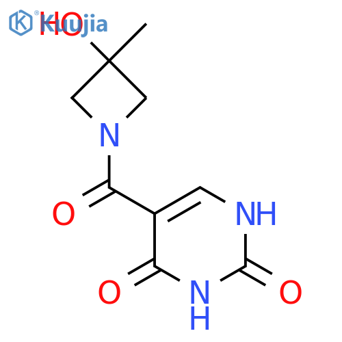5-(3-hydroxy-3-methyl-azetidine-1-carbonyl)-1H-pyrimidine-2,4-dione structure