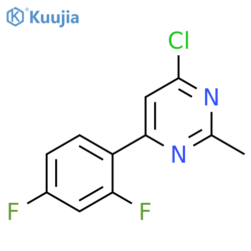 4-chloro-6-(2,4-difluorophenyl)-2-methylpyrimidine structure
