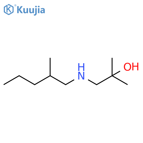 2-methyl-1-(2-methylpentyl)aminopropan-2-ol structure