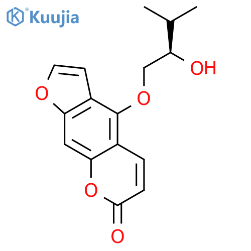 7H-Furo[3,2-g][1]benzopyran-7-one,4-[(2R)-2-hydroxy-3-methylbutoxy]- structure
